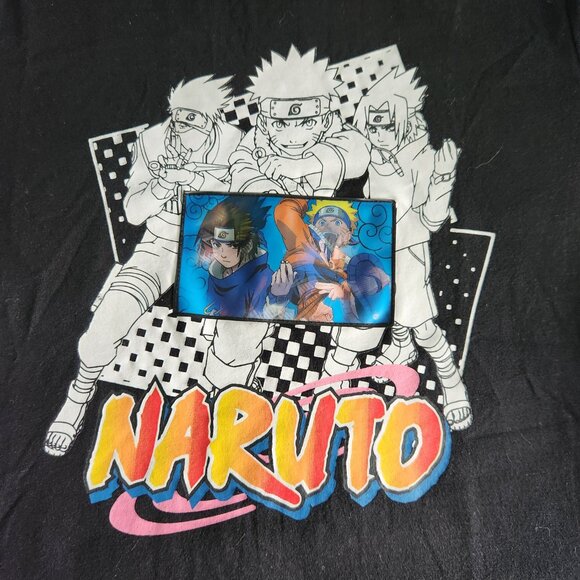 Anime Naruto T-Shirt Holograph Image Changing Youth XL 14-16 Rare - Picture 2 of 16